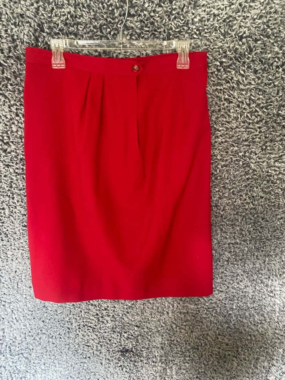 Austin Reed Red Pleated Waist Pencil Skirt Size 14